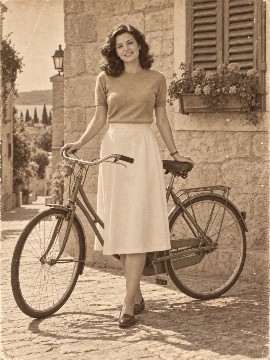 See old memories in color — Original photo