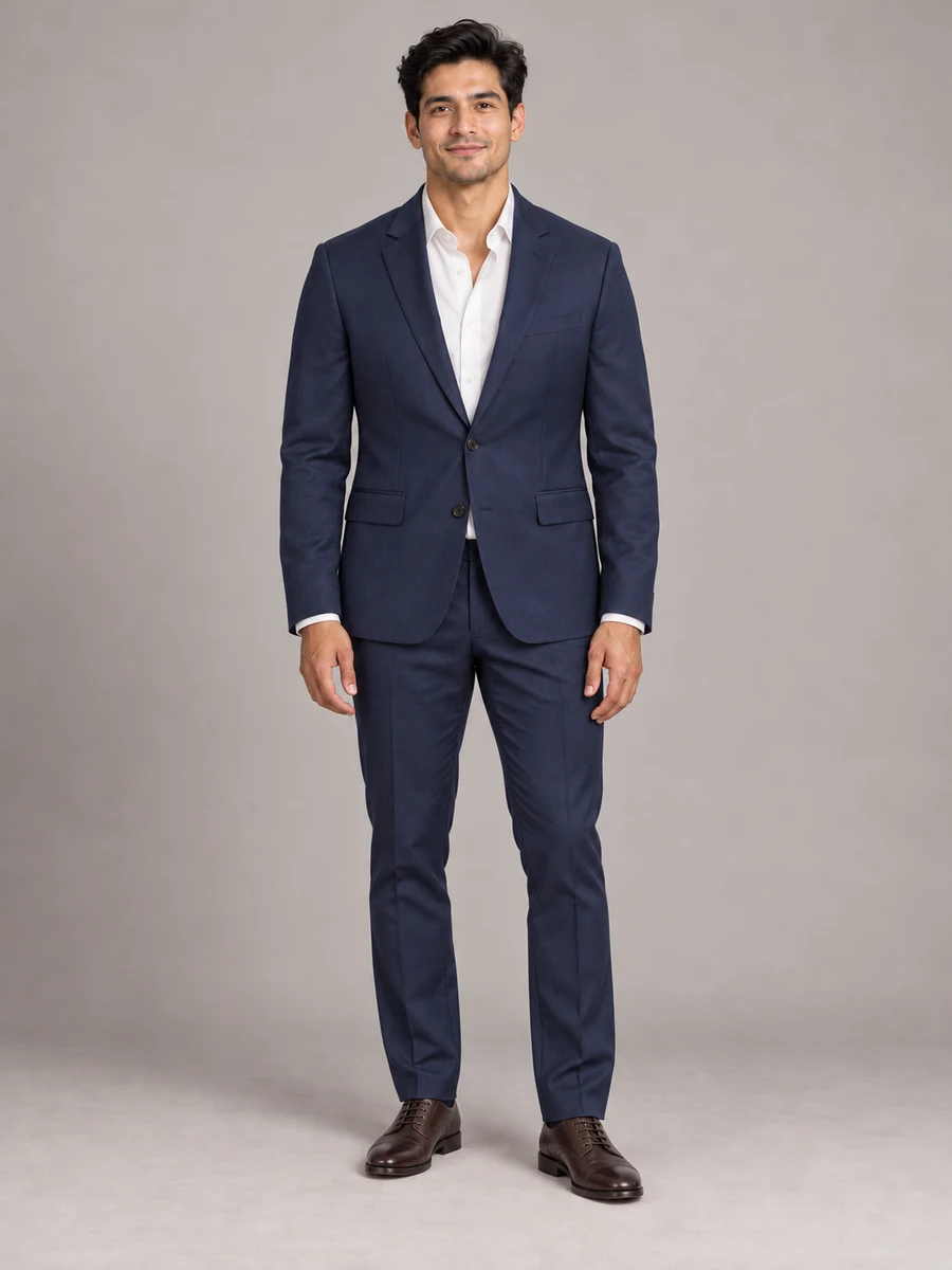 One portrait, a different look — Tailored suit